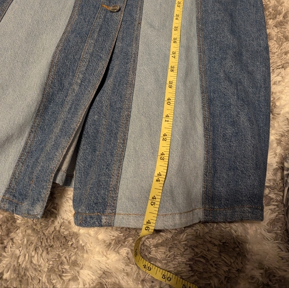 Ganni Denim Cutline Bleach Minidress - Picture 12 of 12